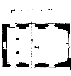 Umriss des Langhauses